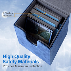 Deck Box for MTG, MTG Deck Box Fits 110 Single Sleeved Commander Cards, Trading 313033488470 - Image 5