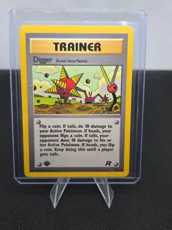 Digger 75/82 1st Edition Team Rocket WOTC Pokemon Card - Image 1