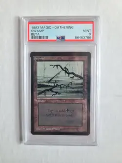 MTG Beta Swamp PSA 9 MINT 1993 English Vintage Card RARE! - Image 2