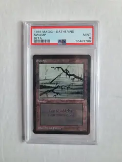 MTG Beta Swamp PSA 9 MINT 1993 English Vintage Card RARE! - Image 3