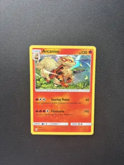 Pokemon Card Sun & Moon Base Set Arcanine Holo 22/149 - Image 5