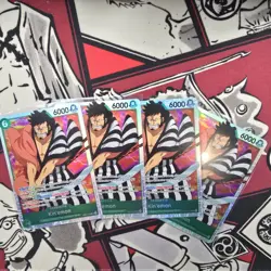 One Piece Card Game Kinemon OP01-040 SR Romance Dawn X4 Playset! - Image 1