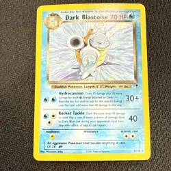 Dark Blastoise 4/110 Holo Rare Legendary Collection Pokemon Card TCG 2002 LP - Image 1