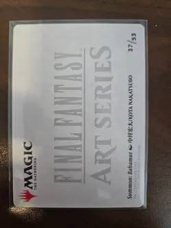 Summon: Bahamut Art Card (Gold-Stamp Signature) Art Series: Final Fantasy 37 - Image 2