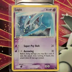 Pokemon TCG Lugia Promo Card 2/17 5 Rare Holo: MP/HP. Free Shipping! - Image 1