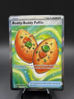 Buddy Buddy Poffin 167/132 Mega Evolution Secret Rare Pokemon Card NM - Image 1