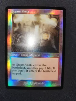 Steam Vents (Retro Frame) #412 *Foil* (NM) - Ravnica Remastered MTG - Image 1