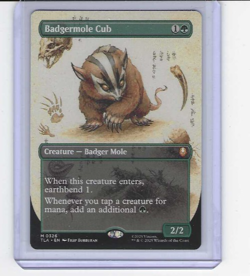 Magic MTG Avatar The Last Airbender Badgermole Cub Borderless M0326 - Image 1