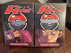 Pokemon Team Rocket Devastation & Trouble Theme Deck Factory Sealed 2000 - Image 1