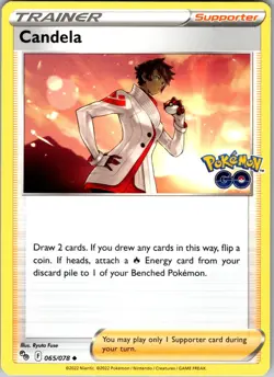 Candela 065/078 Uncommon Regular Pokemon GO NM - Image 1