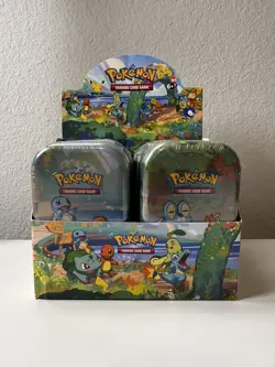 Pokemon 25th Anniversary Celebrations: 6 Sealed Mini Tins w/ Display Box - Image 2