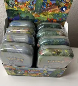 Pokemon 25th Anniversary Celebrations: 6 Sealed Mini Tins w/ Display Box - Image 3
