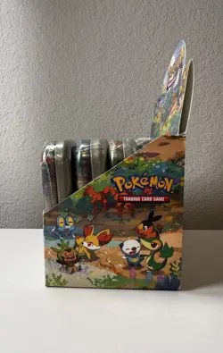 Pokemon 25th Anniversary Celebrations: 6 Sealed Mini Tins w/ Display Box - Image 5