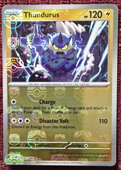Thundurus 033/086 Masterball Black Bolt English Pokemon TCG MINT - Image 1