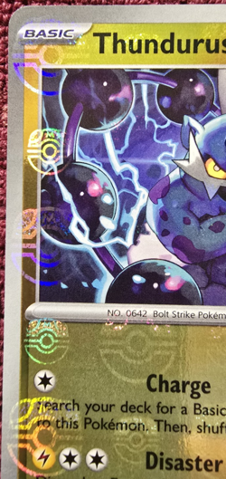 Thundurus 033/086 Masterball Black Bolt English Pokemon TCG MINT - Image 2