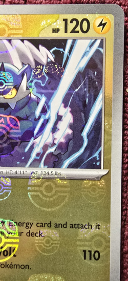 Thundurus 033/086 Masterball Black Bolt English Pokemon TCG MINT - Image 3
