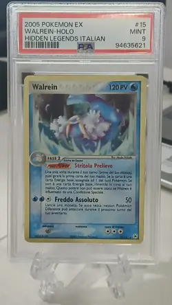 2005 Pokemon EX Hidden Legends Walrein # 15 - Holo - Italian - PSA 9 MINT - Image 1
