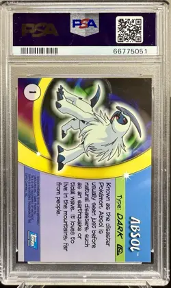 2004 Pokemon Topps Advanced Challenge Absol #1 PSA 10 GEM MINT - Image 2
