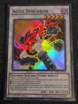 1x (NM) Accel Synchron - SDSE-EN042 - Super Rare - 1st Edition YuGiOh - Image 1