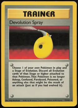 Devolution Spray [Shadowless] #72 Base Set Pokemon Card - Image 1