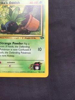 Pokemon Cards: Gym Challenge 1st Edition Common: Erika's Oddish 70/132 - Image 4