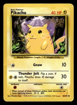 Pikachu 58/102 PokeTour 1999 Aus Exclusive Promo Pokemon Card - Image 1