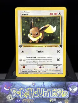 Pokemon Card Eevee 55/82 1st Edition Team Rocket Set WOTC Light Play - Image 1