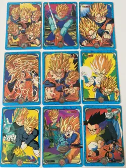 9 Carte HK Dragon Ball Collection Dbz Card Carddass super Battle - Image 1