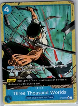 Three Thousand Worlds (Alt Art) OP03-057 English - One Piece Card - NM - Image 1