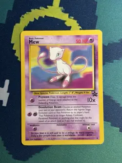 Mew #8 Black Star Promo (MP) Pokemon Card WOTC 2000 - Image 2