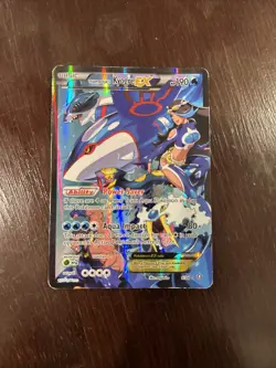 Pokemon TCG Team Aqua's Kyogre-EX Double Crisis Holo Card 6/34 - Image 2