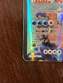 Pokemon TCG Team Aqua's Kyogre-EX Double Crisis Holo Card 6/34 - Image 5