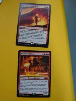 Cavalier of Flame & Chandra's flame wave Core Set 2020. M20. MTG 2 card - Image 1