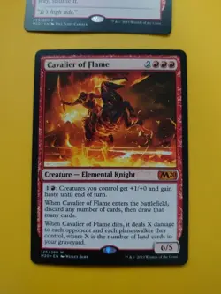 Cavalier of Flame & Chandra's flame wave Core Set 2020. M20. MTG 2 card - Image 2