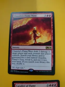 Cavalier of Flame & Chandra's flame wave Core Set 2020. M20. MTG 2 card - Image 3