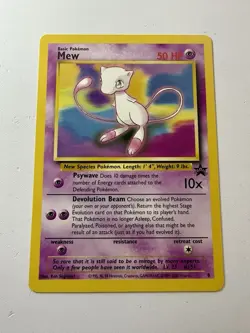 Mew Black Star Promo 8 WOTC NM Vintage Pokemon Card Near Mint 2000 - Image 1