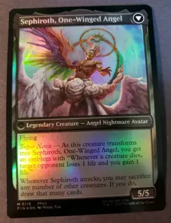 1x Sephiroth, Fabled Soldier (0115) (Foil) Final Fantasy Magic The Gathering - Image 2