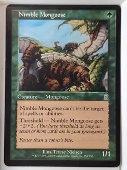Nimble Mongoose - Odyssey - Magic the Gathering MTG Nice! - Image 1