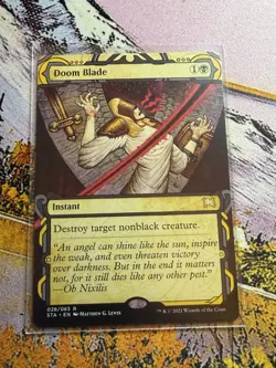 1x Doom Blade - Extended Art NM Eng MTG - Strixhaven - Image 2