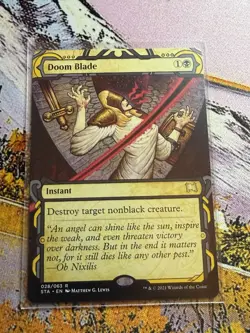 1x Doom Blade - Extended Art NM Eng MTG - Strixhaven - Image 3