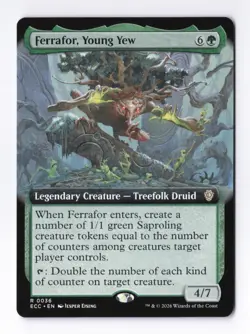 Ferrafor, Young Yew (Extended Art) 0036 (R) MTG Commander Lorwyn Eclipsed (ECC) - Image 1