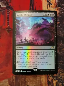 MTG Card: Invoke Despair (Kamigawa: Neon Dynasty) FOIL - Image 1