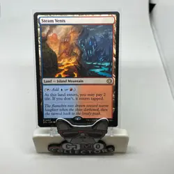 STEAM VENTS LORWYN ECLIPSED ECL RARE ISLAND MOUNTAIN LAND MTG 267 ECL Shock Land - Image 1