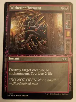 Withering Torment (Showcase) Duskmourn: House of Horror Regular NM+ - Image 1