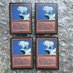Set Of 4 (x4 4x) Mountain Goat | Ice Age | Magic The Gathering | NM+ | Unplayed - Image 1
