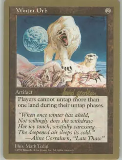 Winter Orb Vintage Non-Foil LP Gold Border Worlds Non Tournament Legal MTG - Image 1