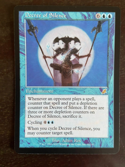 Magic The Gathering - Scourge - Decree of Silence NM - Rare - Image 1