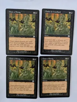 4 Chain of Smog Onslaught MTG NM Free shipping with tracking - Image 1