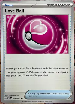 Love Ball - 156/167 - Twilight Masquerade Pokemon 2024 - Image 1
