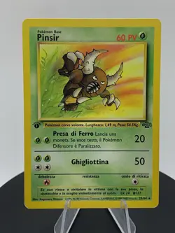 Pokemon TCG Pinsir Jungle Card 25/64 1st Edition Unlimited Rare Non-Holo Italian - Image 4